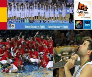 Puzzle Η Ισπανία, πρωταθλήτρια του Ευρωμπάσκετ 2011